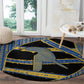 Egypt Nemyss Round Carpet Ancient Mythology Pharaoh Royal