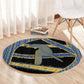 Egypt Nemyss Round Carpet Ancient Mythology Pharaoh Royal