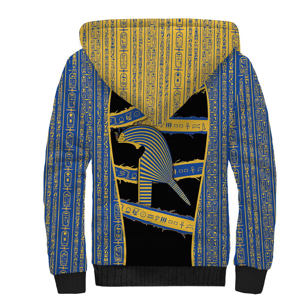 Egypt Nemyss Sherpa Hoodie Ancient Mythology Pharaoh Royal