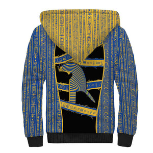 Egypt Nemyss Sherpa Hoodie Ancient Mythology Pharaoh Royal