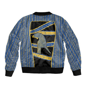 Egypt Nemyss Sleeve Zip Bomber Jacket Ancient Mythology Pharaoh Royal