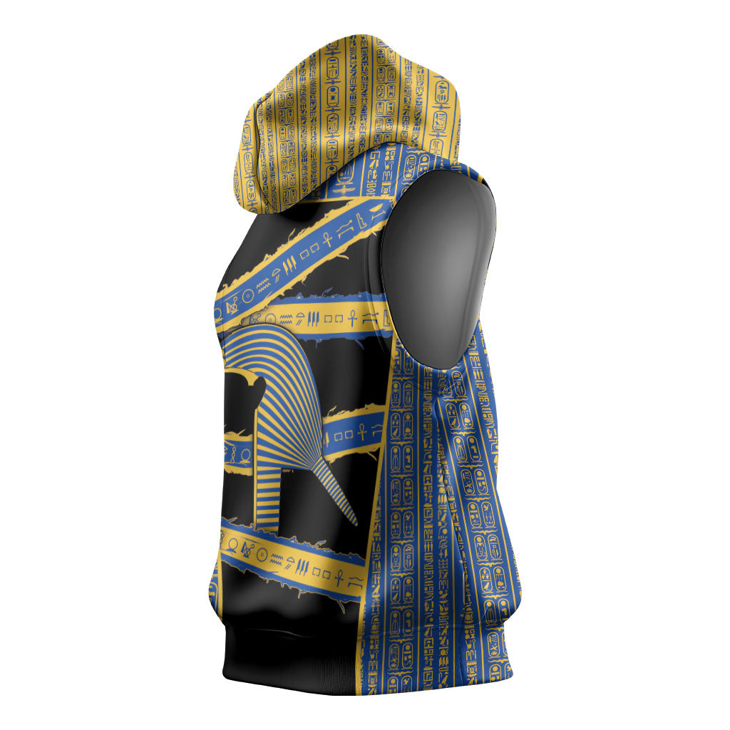 Egypt Nemyss Sleeveless Hoodie Ancient Mythology Pharaoh Royal