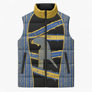 Egypt Nemyss Sleeveless Puffer Jacket Ancient Mythology Pharaoh Royal