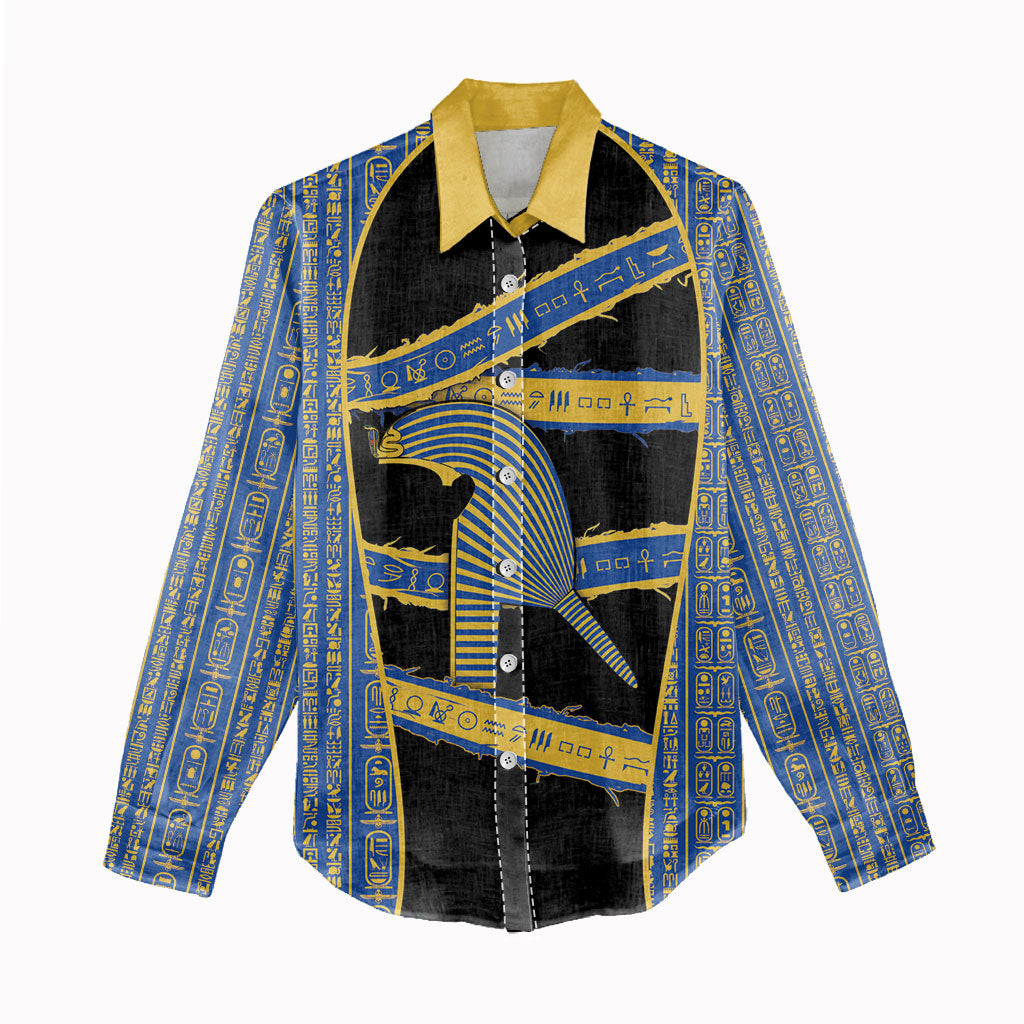 Egypt Nemyss Women Casual Shirt Ancient Mythology Pharaoh Royal