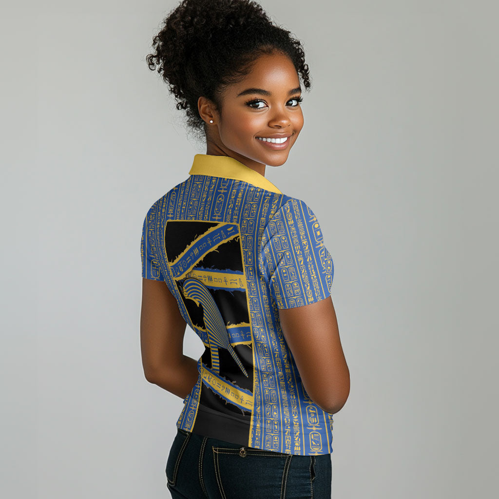 Egypt Nemyss Women Polo Shirt Ancient Mythology Pharaoh Royal