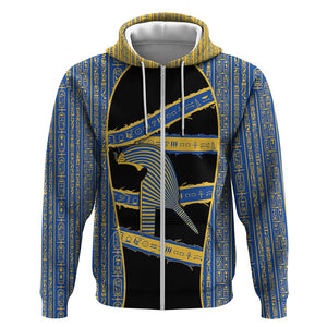 Egypt Nemyss Zip Hoodie Ancient Mythology Pharaoh Royal