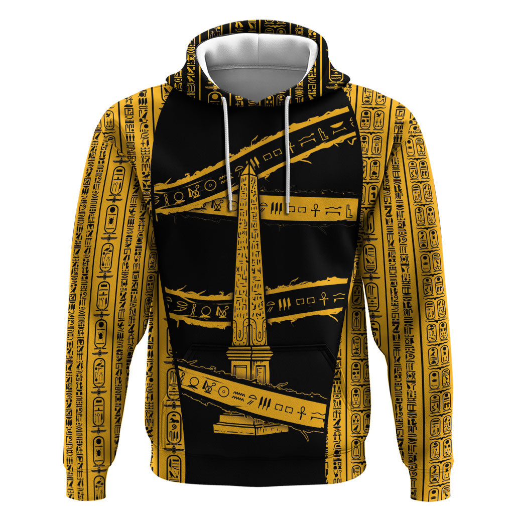 Egypt Obelisk Hoodie Ancient Mythology Sacred Sun Pillar