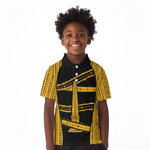 Egypt Obelisk Kid Polo Shirt Ancient Mythology Sacred Sun Pillar