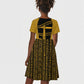 Egypt Obelisk Kid Short Sleeve Dress Ancient Mythology Sacred Sun Pillar