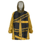 Egypt Obelisk Kid Wearable Blanket Hoodie Ancient Mythology Sacred Sun Pillar