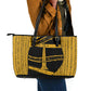 Egypt Obelisk Leather Tote Bag Ancient Mythology Sacred Sun Pillar