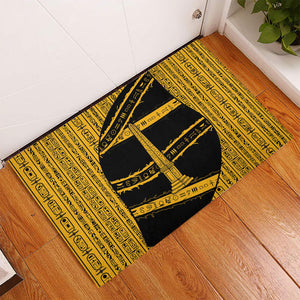Egypt Obelisk Rubber Doormat Ancient Mythology Sacred Sun Pillar
