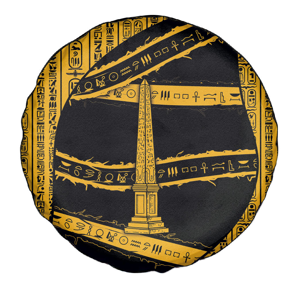 Egypt Obelisk Spare Tire Cover Ancient Mythology Sacred Sun Pillar