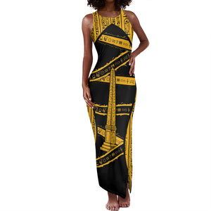 Egypt Obelisk Tank Maxi Dress Ancient Mythology Sacred Sun Pillar