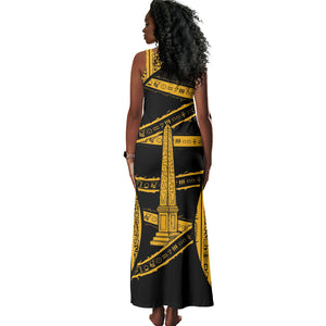 Egypt Obelisk Tank Maxi Dress Ancient Mythology Sacred Sun Pillar