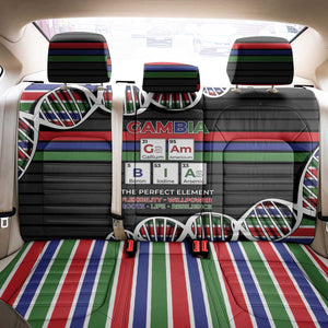 Gambia Back Car Seat Cover Perfect Periodic Element Of African - African Pride