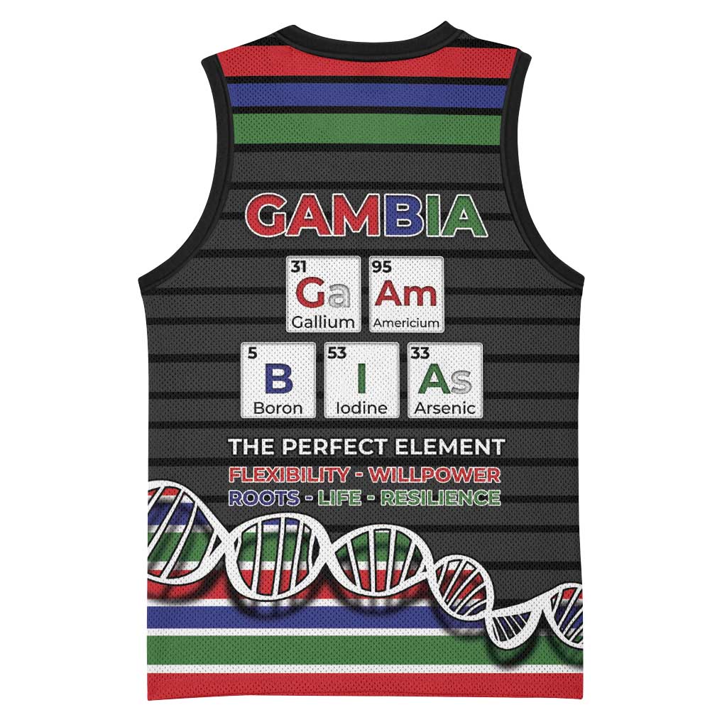Gambia Basketball Jersey Perfect Periodic Element Of African - African Pride