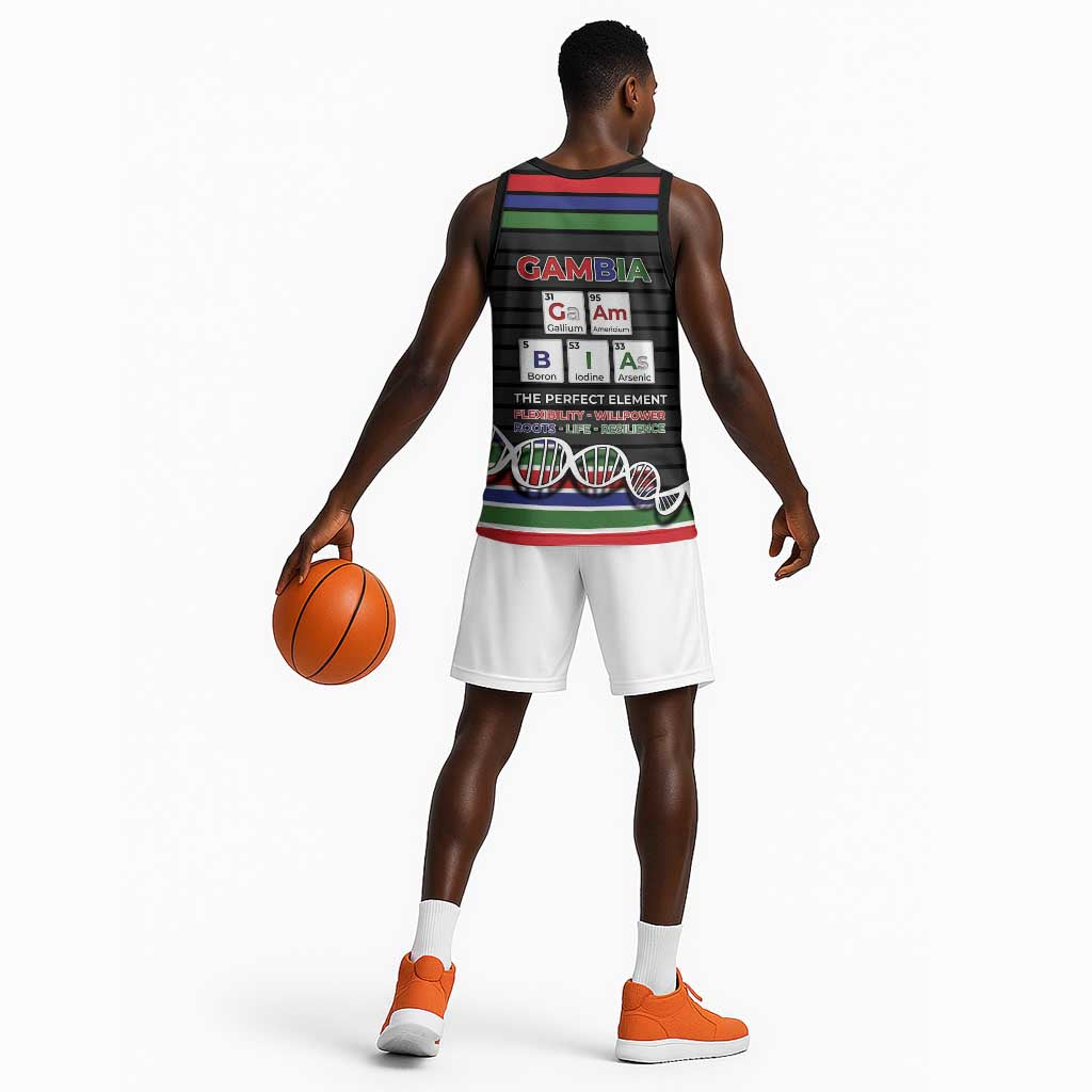 Gambia Basketball Jersey Perfect Periodic Element Of African - African Pride
