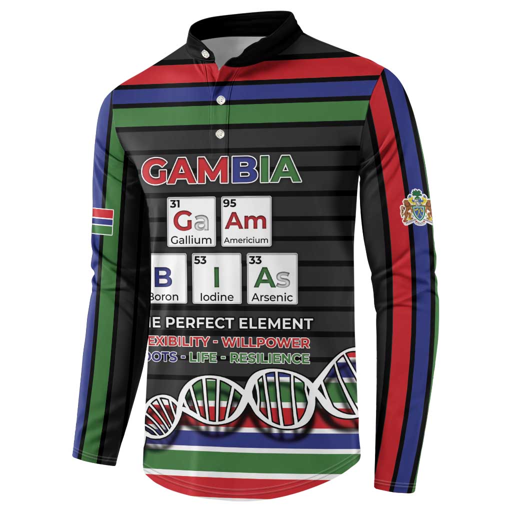 Gambia Button Sweatshirt Perfect Periodic Element Of African