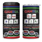 Gambia 4 in 1 Can Cooler Tumbler Perfect Periodic Element Of African - African Pride