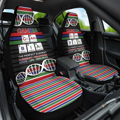 Gambia Car Seat Cover Perfect Periodic Element Of African - African Pride