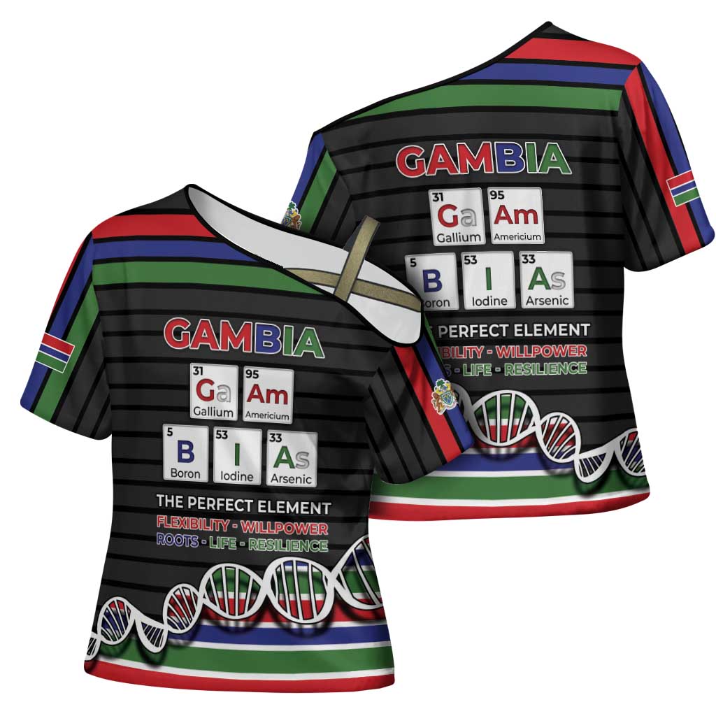 Gambia Cross Shoulder Shirt Perfect Periodic Element Of African - African Pride
