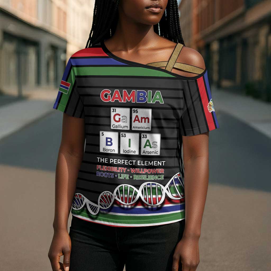 Gambia Cross Shoulder Shirt Perfect Periodic Element Of African - African Pride