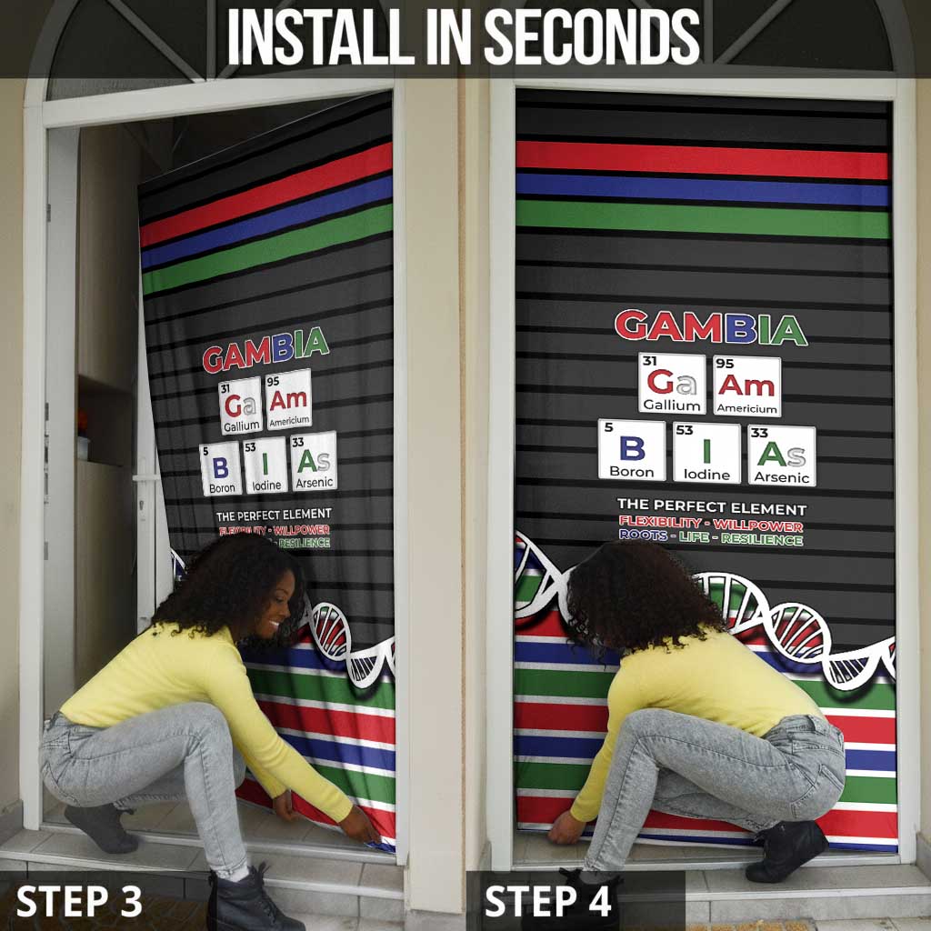 Gambia Door Cover Perfect Periodic Element Of African - African Pride