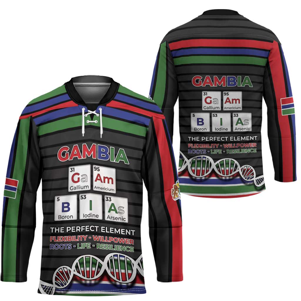 Gambia Hockey Jersey Perfect Periodic Element Of African - African Pride