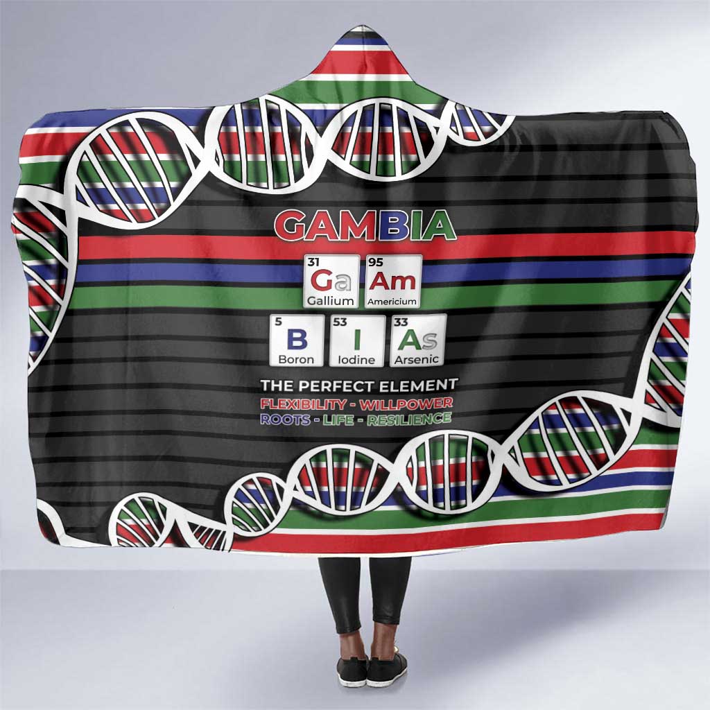 Gambia Hooded Blanket Perfect Periodic Element Of African - African Pride