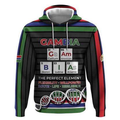 Gambia Hoodie Perfect Periodic Element Of African - African Pride