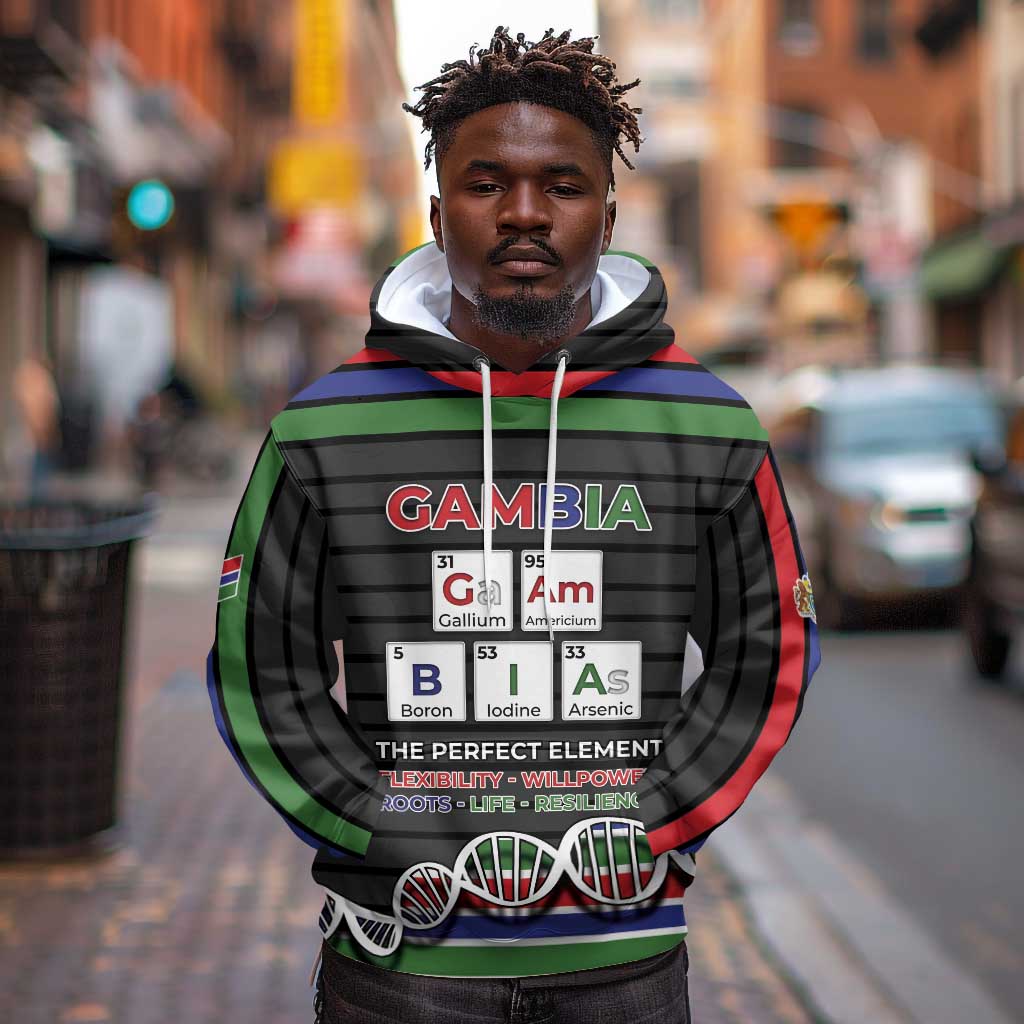 Gambia Hoodie Perfect Periodic Element Of African - African Pride