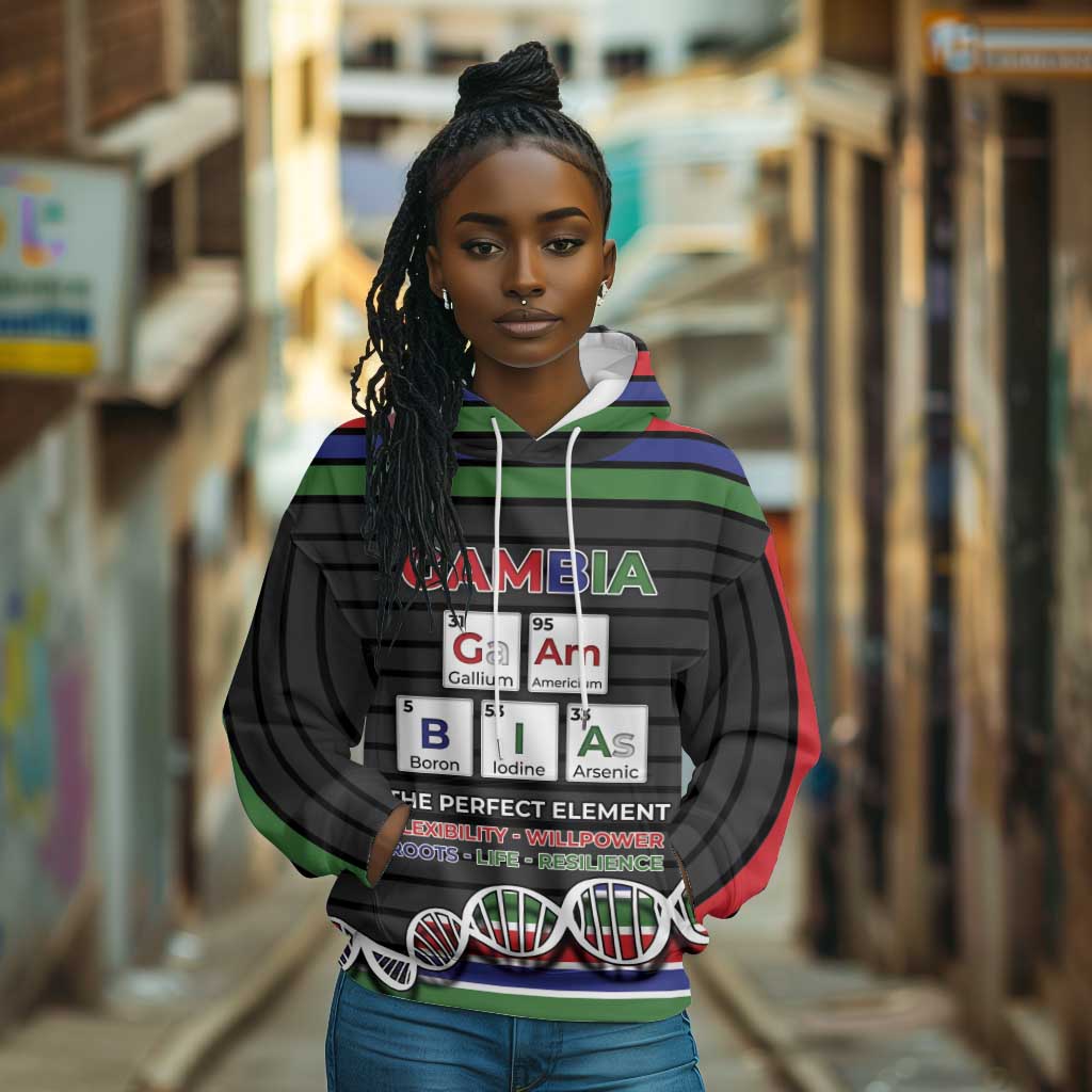 Gambia Hoodie Perfect Periodic Element Of African - African Pride