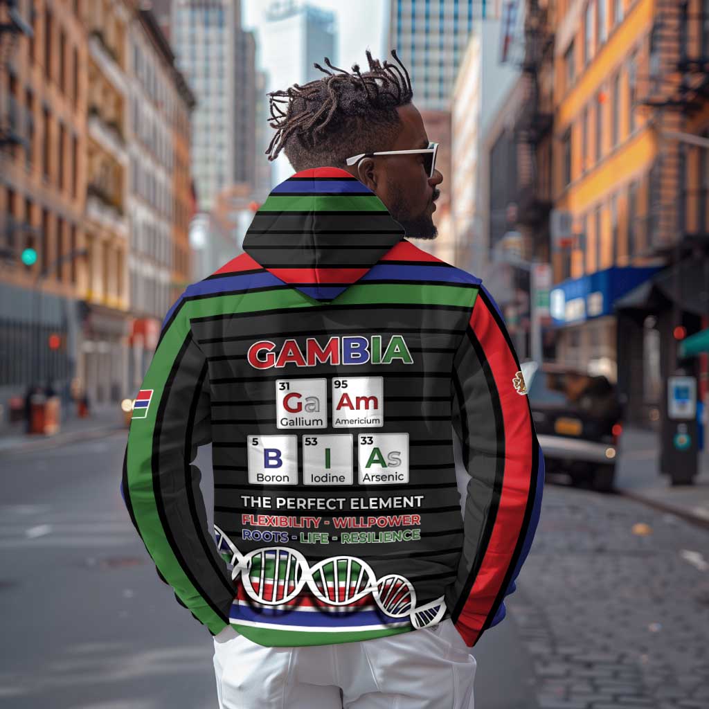 Gambia Hoodie Perfect Periodic Element Of African - African Pride