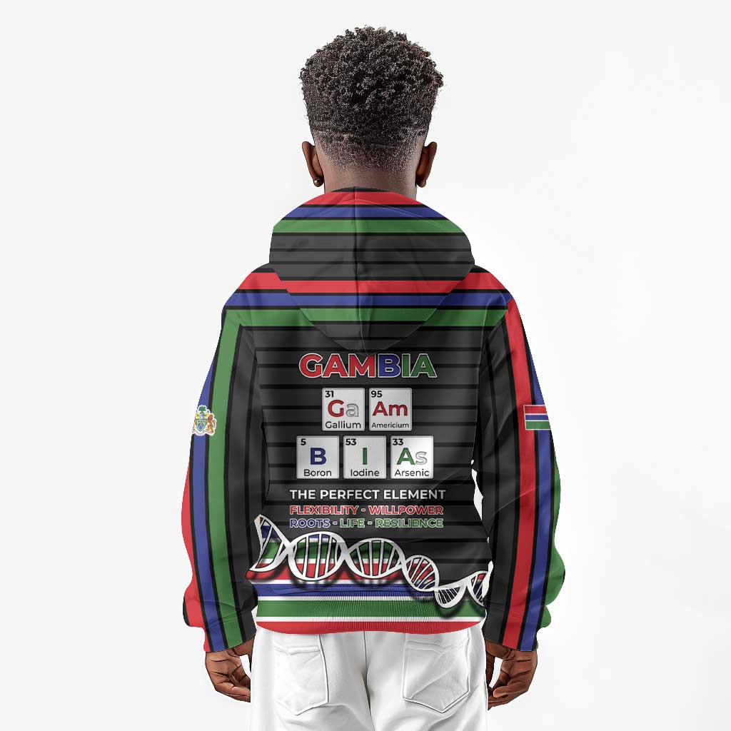 Gambia Kid Hoodie Perfect Periodic Element Of African - African Pride