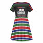 Gambia Kid Short Sleeve Dress Perfect Periodic Element Of African - African Pride