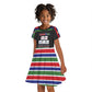 Gambia Kid Short Sleeve Dress Perfect Periodic Element Of African - African Pride