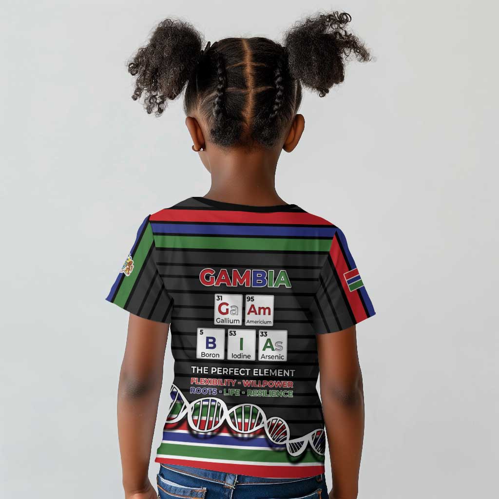 Gambia Kid T shirt Perfect Periodic Element Of African - African Pride