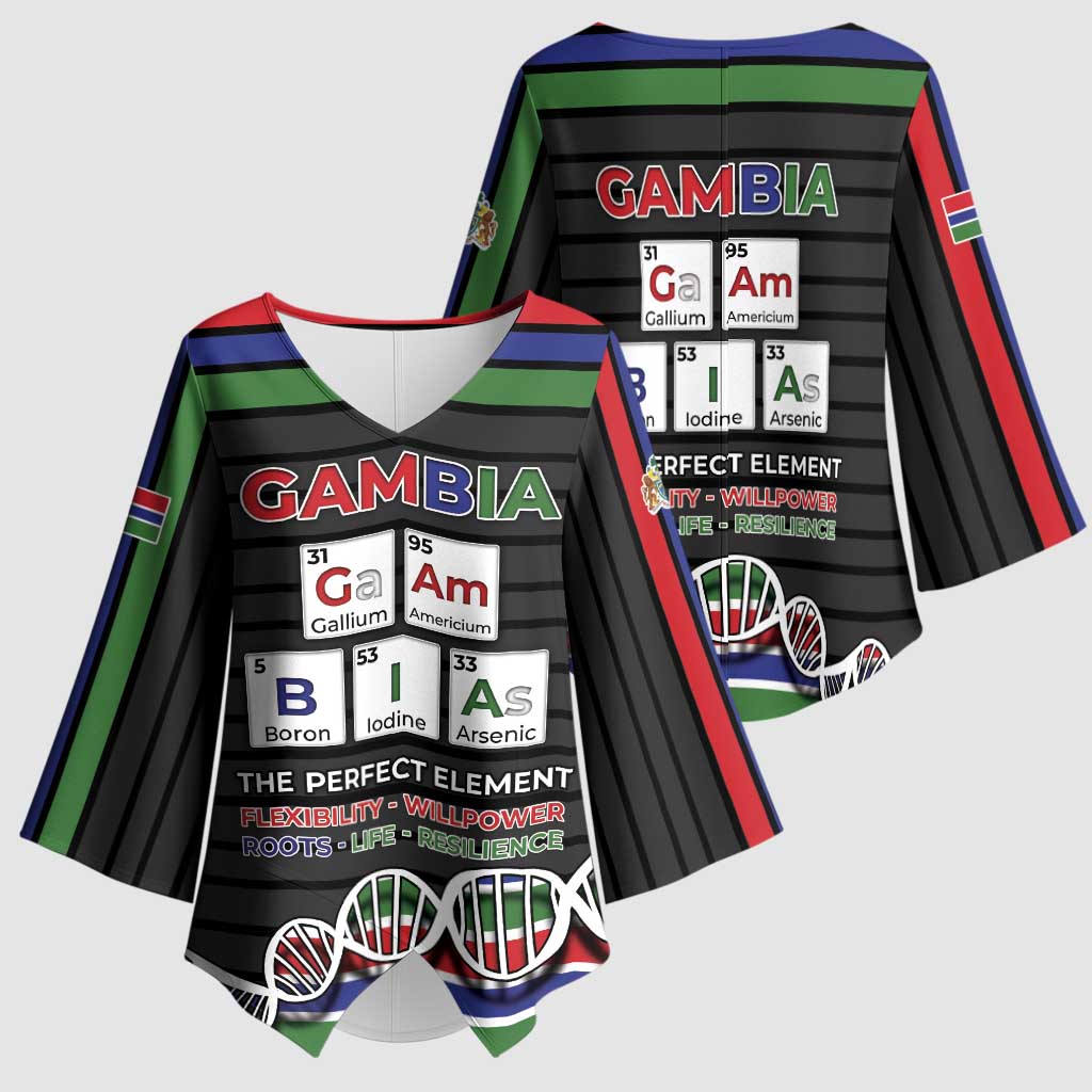 Gambia Kimono Sleeve Blouse Perfect Periodic Element Of African - African Pride