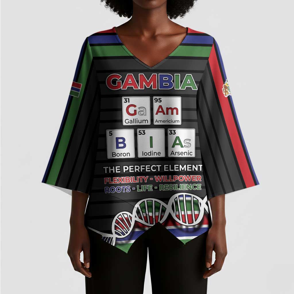 Gambia Kimono Sleeve Blouse Perfect Periodic Element Of African - African Pride