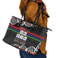 Gambia Leather Tote Bag Perfect Periodic Element Of African - African Pride
