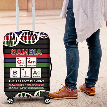 Gambia Luggage Cover Perfect Periodic Element Of African - African Pride