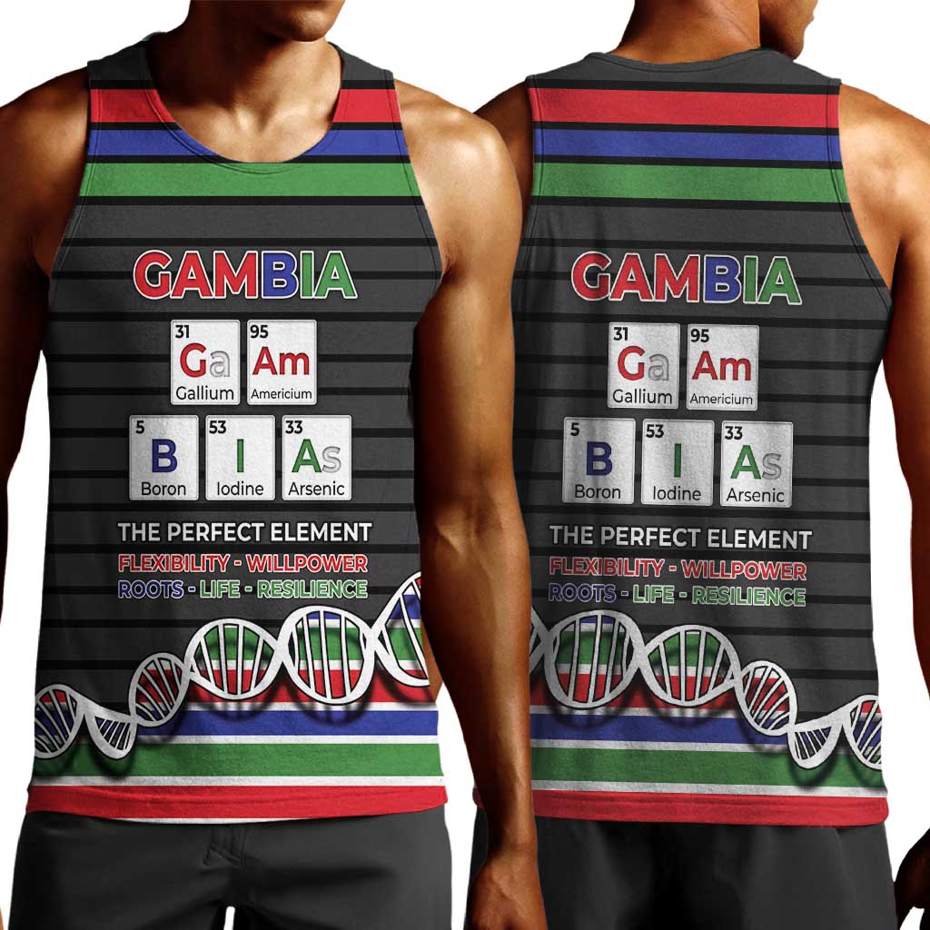 Gambia Men Tank Top Perfect Periodic Element Of African - African Pride