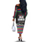 Gambia Off The Shoulder Long Sleeve Dress Perfect Periodic Element Of African - African Pride