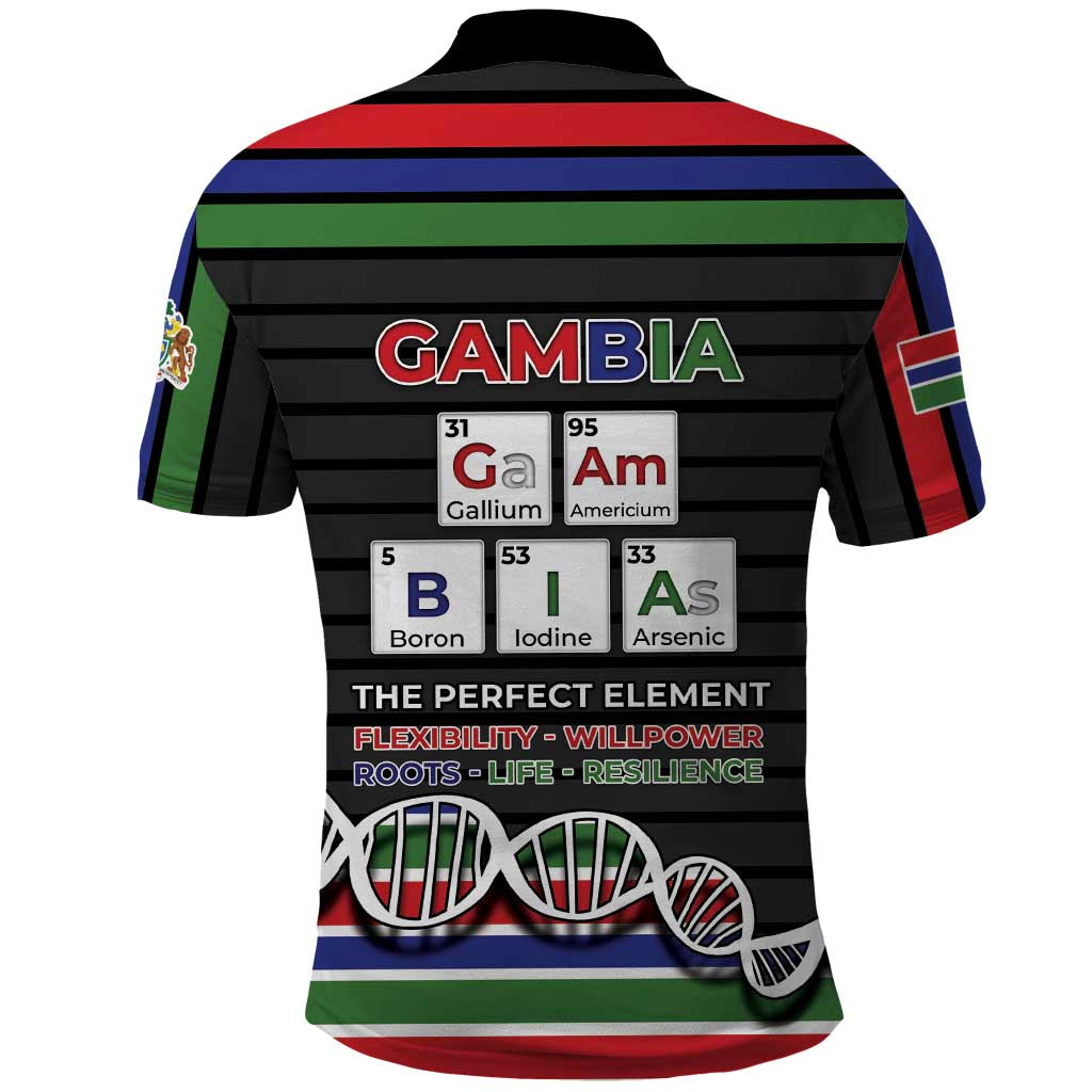 Gambia Polo Shirt Perfect Periodic Element Of African - African Pride