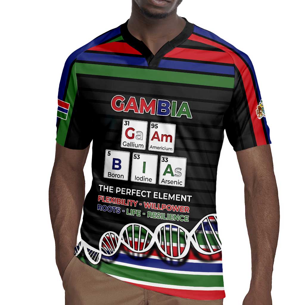 Gambia Rugby Jersey Perfect Periodic Element Of African - African Pride