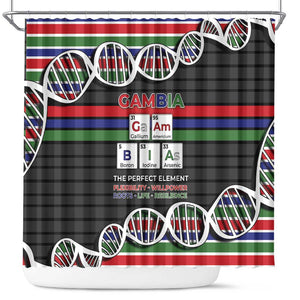 Gambia Shower Curtain Perfect Periodic Element Of African - African Pride