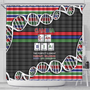 Gambia Shower Curtain Perfect Periodic Element Of African - African Pride