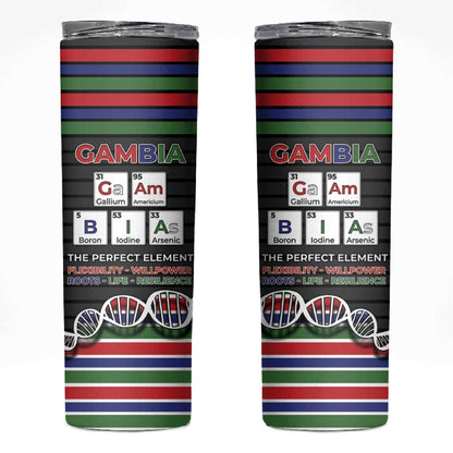 Gambia Skinny Tumbler Perfect Periodic Element Of African - African Pride