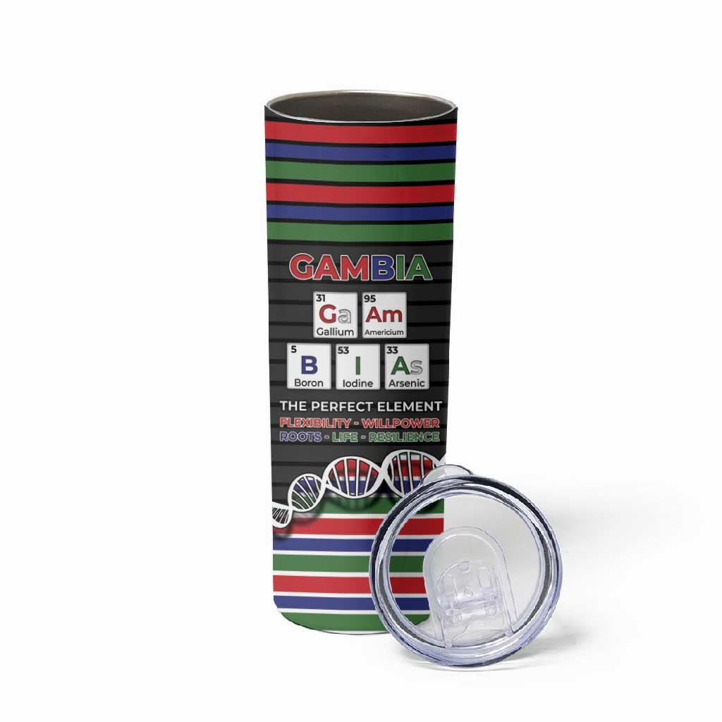 Gambia Skinny Tumbler Perfect Periodic Element Of African - African Pride